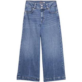 Mint Velvet Mint Velvet Blue Wash Cropped Wide Jeans
