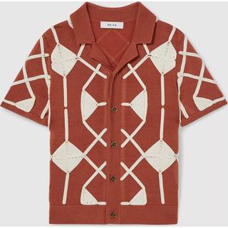 Reiss Reiss Terrazzo Geometrisk Broderi Strik Skjorter - 134140cm