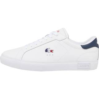 LACOSTE Herren Sneaker weiß Velours