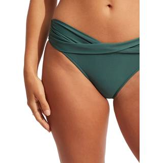 Seafolly Women's Collective Twist Band Hipster Bikini-trusser Damer størrelse 12 farve blå