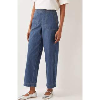 Monsoon Monsoon Blue Harper Regular Wide Leg 100% Cotton Jeans