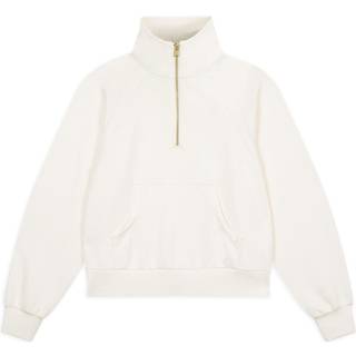 Chelsea Peers Chelsea Peers White LuxeComfort Scuba Half-Zip Sweatshirt