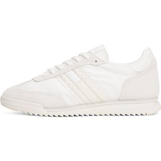 Retro Leather Mixed Texture Cleat Trainers