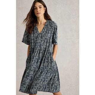 White Stuff White Stuff Blue Sophia Crinkle Dress