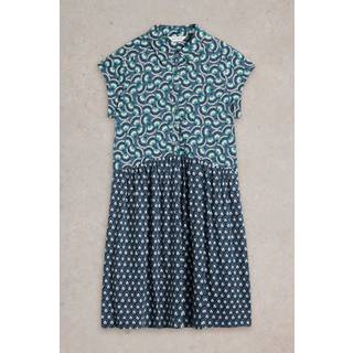 White Stuff White Stuff Blue Everly Jersey Shirt Dress