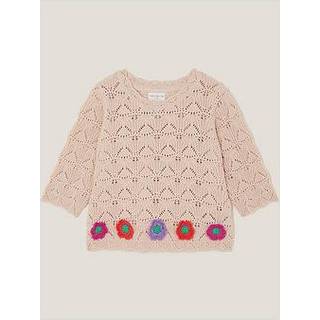 Monsoon Crochet Flower Knit Top98104cm