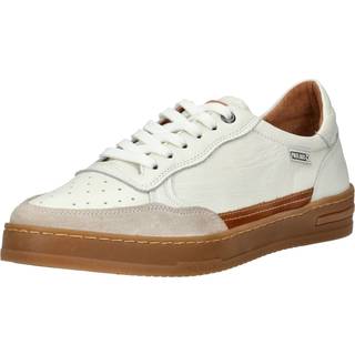 Pikolinostil mænd. M1K-6383C1 Træningssko med snørebånd i læder Xàtiva Off White (42), Hvid, Fast, Blonder, Casual