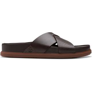 Clarks Clarks Brown Leather Torford Cross Sandals