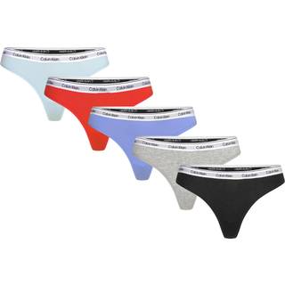 Calvin Klein Calvin Klein Black Modern Logo Low Rise Thongs 5 Pack