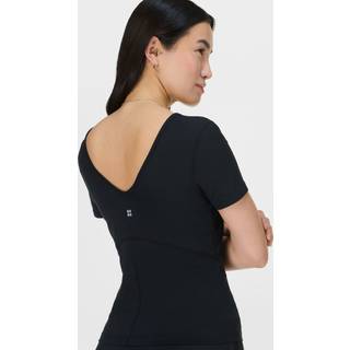 Sweaty Betty Sweaty Betty Black Gaia V-Neck T-Shirt