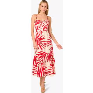 Adrianna Papell Adrianna By Adrianna Papell Red Printed Dress