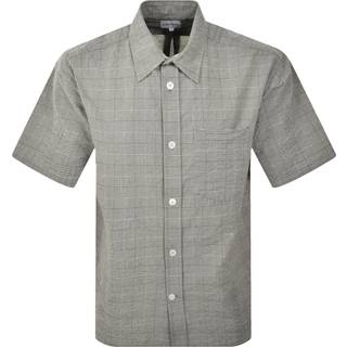 Norse Projects Oversized Check Shirt Moss Green