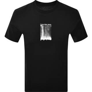 Calvin Klein Jeans Brush Stroke T Shirt Black