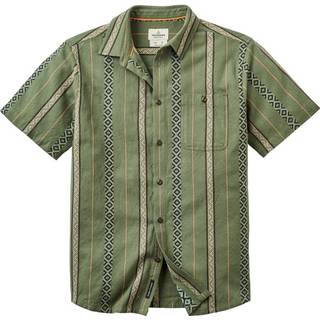 Passenger Chill Textured S/S Shirt Skjorte Herrer størrelse M farve olivengrøn