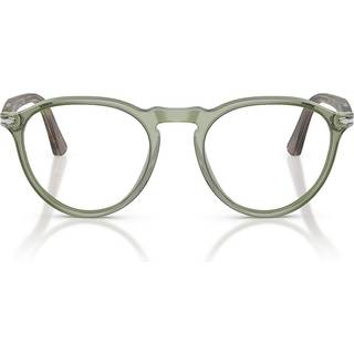 Persol Mand PO3286V 1226 Optiske stel Acetat Grøn Transparent Pantos Normal