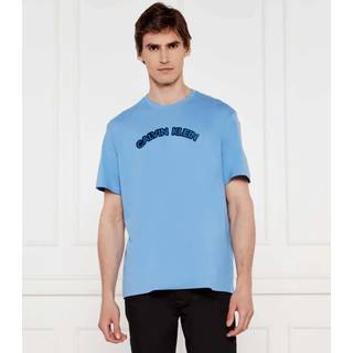 Curved Logo T-shirt - Blue - S