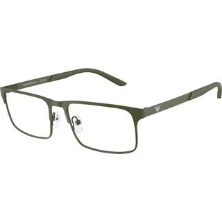 Emporio Armani Mand EA1170 3399 Optiske stel Metal Grøn Transparent Firkantet Normal