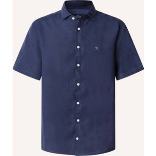 Hackett Garment Dye Linen Short Sleeve Shirt