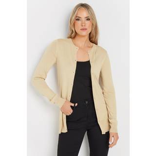 Lts Tall Natural Brown Button Down Knit Cardigan Size 10-12