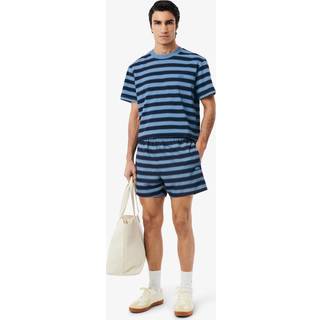 Lacoste Stripe Swim Shorts Blue