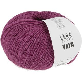 Lang Yarns Vaya 0065 Indhold: 74% bomuld, 16% uld, 10% yak Vægt/længde: 50 g = ca 200 m Anbefalede pinde: 3.50–4.00 mm Strikkefasthed: 10 x 10 cm = 24 m x 34 p Vask: Uldprogram, max 30°C / Tåler ikke tørretumbling.