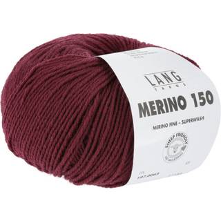 Lang Yarns Merino 150 063 Indhold: 100% Superwash merinould Vægt/længde: 50 g = ca. 150 meter Anbefalede pinde: 3-3.5 mm Strikkefasthed: 10 x 10 cm = 27 m x 37 p Vask: Maskinvask 30 ℃ / Tåler ikke tørretumbling / Brug aldrig skyllemiddel.
