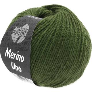 Lana Grossa Merino Uno 20 Loden Indhold: 100% ren, ny merinould Vægt/Længde: 50 g = ca. 125 meter Anbefalede pinde: 4.5-5 mm Strikkefasthed: 10 x 10 cm = 19 m x 25 p Vask:Finvask 30º/ Tørres fladt.