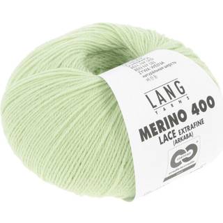 Lang Yarns Merino 400 Lace 117 Indhold: 100% Merinould Vægt/længde: 25 g = ca 200 meter Anbefalede pinde: 2.50-3.50 mm Strikkefasthed: 10 x 10 cm = 32 m x 42 p Vask: Maskinvask 30 ℃ / Tåler ikke tørretumbling / Brug aldrig skyllemiddel.