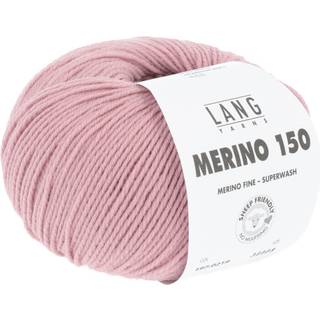 Lang Yarns Merino 150 219 Indhold: 100% Superwash merinould Vægt/længde: 50 g = ca. 150 meter Anbefalede pinde: 3-3.5 mm Strikkefasthed: 10 x 10 cm = 27 m x 37 p Vask: Maskinvask 30 ℃ / Tåler ikke tørretumbling / Brug aldrig skyllemiddel.