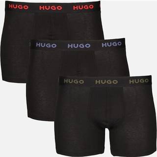HUGO HUGO Black Logo Waistband Cotton Boxers 3 Pack