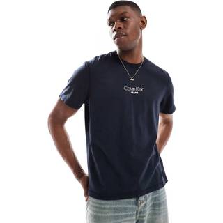 Acid Wash Logo T-shirt - Blue - M