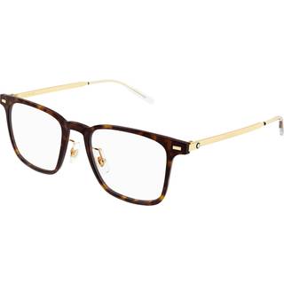 Montblanc Mand MB0395ON 003 Optiske stel Injiceret Havana Transparent Firkantet
