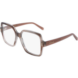 Salvatore Ferragamo SF3031 013 56 Briller Kvinder Brun - Striped Taupe Nude Brown Horn - 56mm