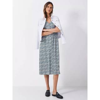 Crew Clothing Crew Clothing Blue Alyssia Button Through Jersey Dress