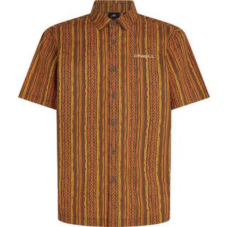 O'Neill Print Skjorte - M - orange pressed lines