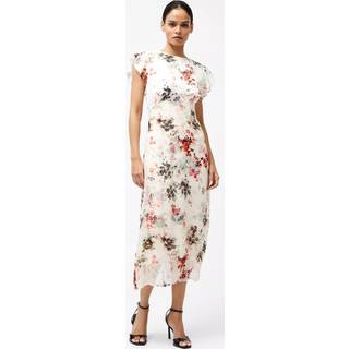 French Connection French Connection Cream Candice Satin Georgette Overlay Dress