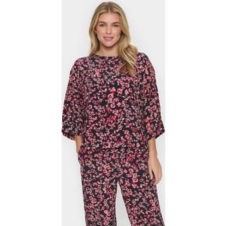 Saint Tropez Jeahsz Blouse Bluser 30513893 Black Fluid Blooms (MEDIUM)