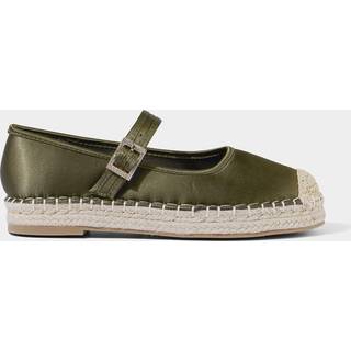 Joe Browns Joe Browns Green Buckled Satin Espadrille Shoes