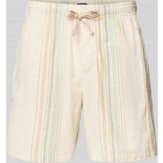 Textured Stripe Loose Shorts