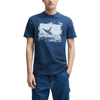 BOSS Te Dunetrace T Shirt Blue