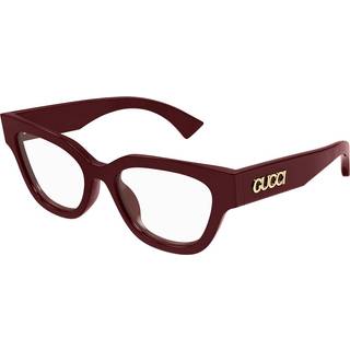 Gucci Kvinde Gucci GG1837O 003 Optiske stel Acetat Bordeaux Transparent Sommerfugl