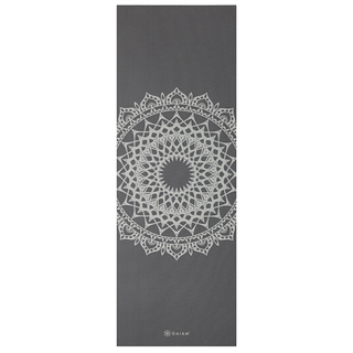 GAIAM 5 mm Classic Printed Yoga Mat størrelse 61 x 173 x 0,5 cm farve grå