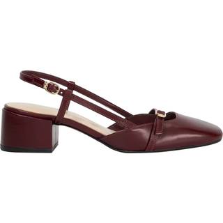 Dune London Dune London Red Definition Square Toe Slingback Shoes