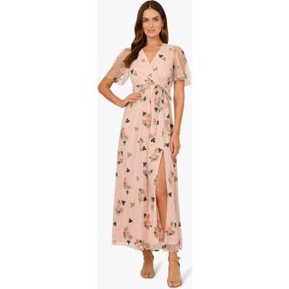 Adrianna Papell Adrianna Papell Broderet Flagrende Kjole - X-Small