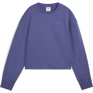 Women&#39;s Puma HER Relaxed Crew, Blue, Size XS, Clothing - Blue Crystal - XS