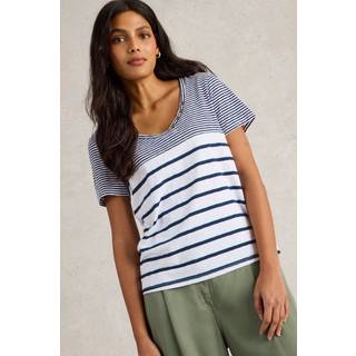 White Stuff White Stuff Blue Nadia Short Sleeve T-Shirt