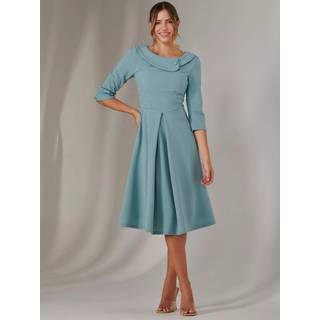 Jolie Moi Jolie Moi Sloan 3/4 Sleeve Midi Kjole - 40