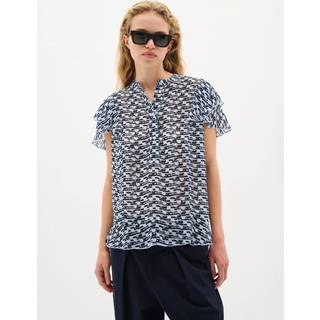 CessieIW Bluse, Blue Diffused Wall, 34