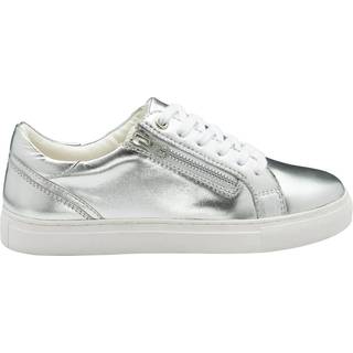 Ravel Ravel Silver Leather Zip-Up Trainers