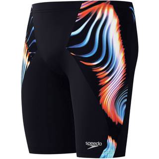 Men's Club Training Printed V-Cut Jammer Navy/Red - Black